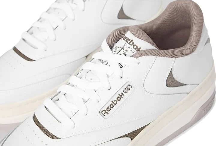 Reebok Lifestyle Club C Extra Women's Shoes White/Hazy Grey/Gritty Grey : 7.5 B - Medium, Leather - Image 7