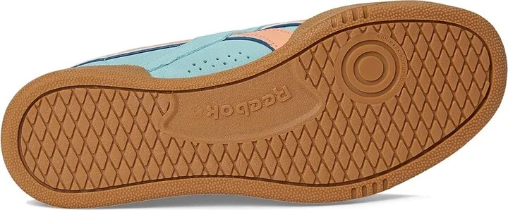 Reebok Lifestyle Club C Grounds UK Shoes AI Aqua/Sunkissed Orange/Gum : Men's 9 - Women's 10.5 Medium, Synthetic - Image 3