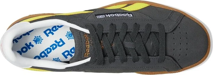 Reebok Lifestyle Club C Grounds UK Shoes Black/Electric Yellow/Gum : Men's 8 - Women's 9.5 Medium, Synthetic - Image 2