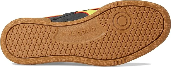 Reebok Lifestyle Club C Grounds UK Shoes Black/Electric Yellow/Gum : Men's 8 - Women's 9.5 Medium, Synthetic - Image 3