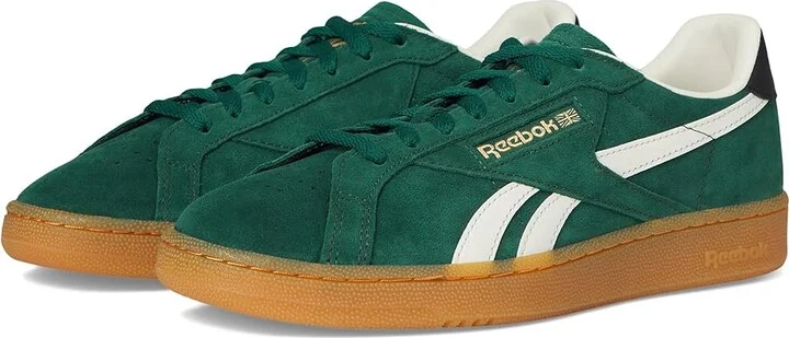Reebok Lifestyle Club C Grounds UK Shoes Collegiate Green/Black/Gum : Men's 11 - Women's 12.5 Medium, Synthetic