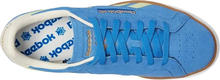 Reebok Lifestyle Club C Grounds UK Shoes Kinetic Blue/Astro Lime/Vintage Chalk : Men's 11 - Women's 12.5 Medium, Synthetic - Image 2
