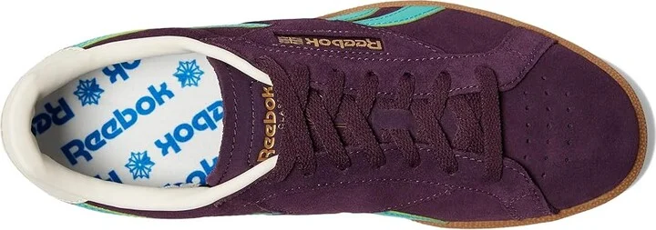 Reebok Lifestyle Club C Grounds UK Shoes Midnight Plum/Unleashed Green/Black : Men's 10 - Women's 11.5 Medium, Synthetic - Image 2