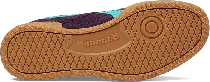 Reebok Lifestyle Club C Grounds UK Shoes Midnight Plum/Unleashed Green/Black : Men's 10 - Women's 11.5 Medium, Synthetic - Image 3