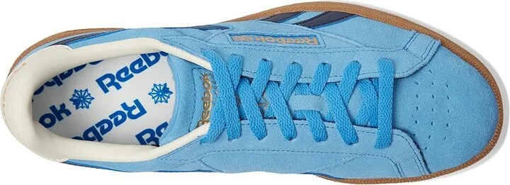 Reebok Lifestyle Club C Grounds UK Shoes Recovery Blue/Vector Navy/Gum : Men's 9 - Women's 10.5 Medium, Synthetic - Image 2