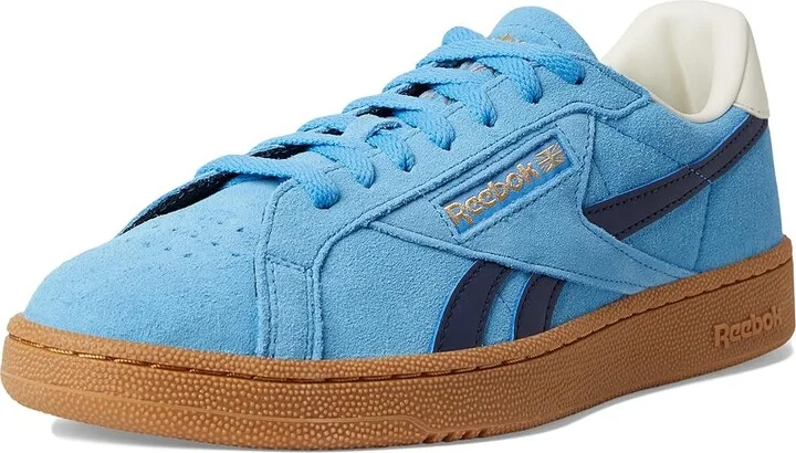 Reebok Lifestyle Club C Grounds UK Shoes Recovery Blue/Vector Navy/Gum : Men's 9 - Women's 10.5 Medium, Synthetic - Image 5