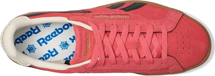 Reebok Lifestyle Club C Grounds UK Shoes Sunset Coral/Black/Gum : Men's 9.5 - Women's 11 Medium, Synthetic - Image 2