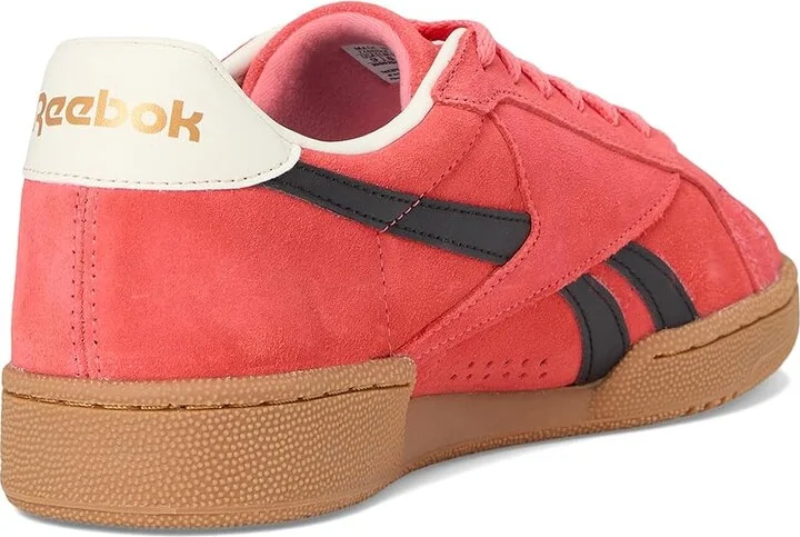 Reebok Lifestyle Club C Grounds UK Shoes Sunset Coral/Black/Gum : Men's 9.5 - Women's 11 Medium, Synthetic - Image 4