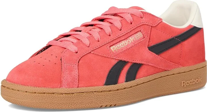 Reebok Lifestyle Club C Grounds UK Shoes Sunset Coral/Black/Gum : Men's 9.5 - Women's 11 Medium, Synthetic - Image 5