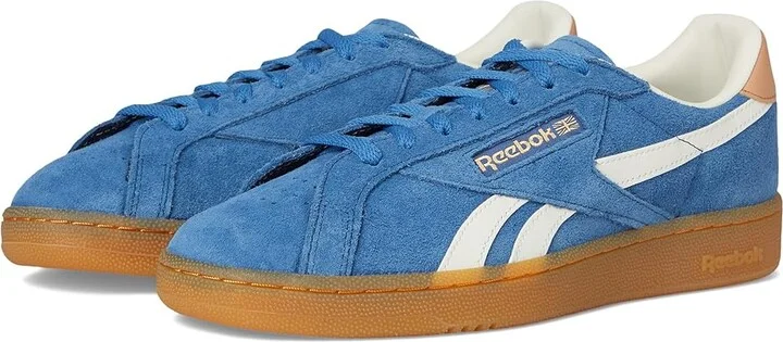 Reebok Lifestyle Club C Grounds UK Shoes Twilight Blue/Clay/Chalk : Men's 10.5 - Women's 12 Medium, Synthetic