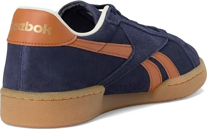 Reebok Lifestyle Club C Grounds UK Shoes Vector Navy/Dark Ginger/Reebok Brass : Men's 9 - Women's 10.5 Medium, Synthetic - Image 4