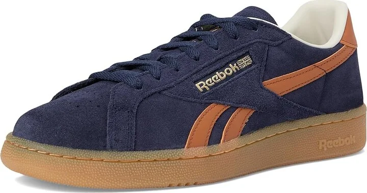 Reebok Lifestyle Club C Grounds UK Shoes Vector Navy/Dark Ginger/Reebok Brass : Men's 9 - Women's 10.5 Medium, Synthetic - Image 5