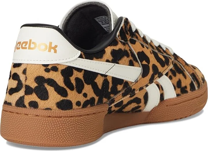 Reebok Lifestyle Club C Grounds UK Women's Shoes Cheetah/Cheetah/Chalk : 5.5 B - Medium, Suede - Image 4