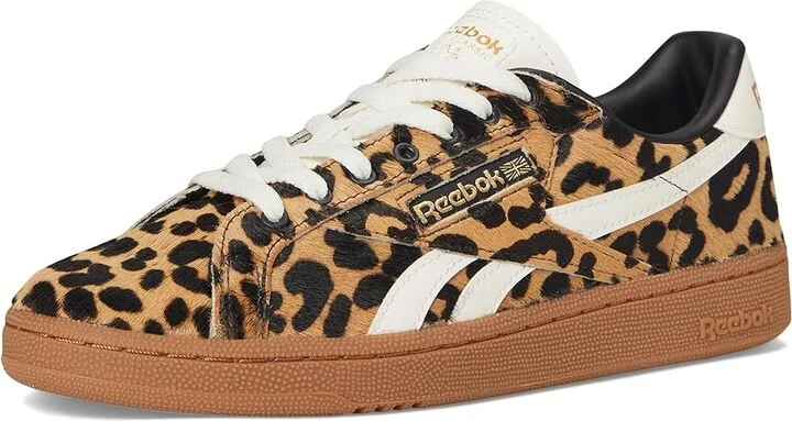Reebok Lifestyle Club C Grounds UK Women's Shoes Cheetah/Cheetah/Chalk : 5.5 B - Medium, Suede - Image 5