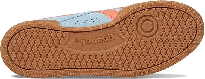 Reebok Lifestyle Club C Grounds UK Women's Shoes Soft Blue/Supercharged Coral/Gum : 5 B - Medium, Suede - Image 3