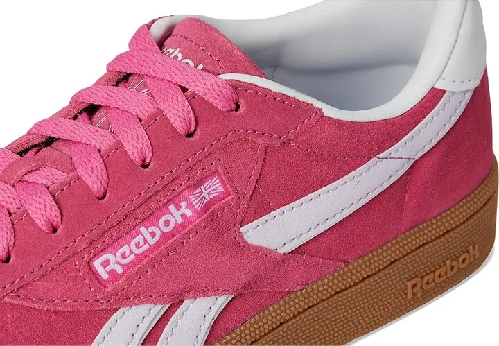 Reebok Lifestyle Club C Grounds UK Women's Shoes True Pink/Digital Gleam/Gum : 6 B - Medium, Suede - Image 7