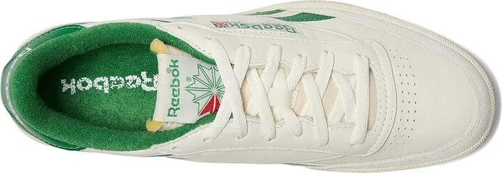 Reebok Lifestyle Club C Revenge Men's Shoes Chalk/White/Glen Green : 7.5 D - Medium, Synthetic/Leather - Image 2