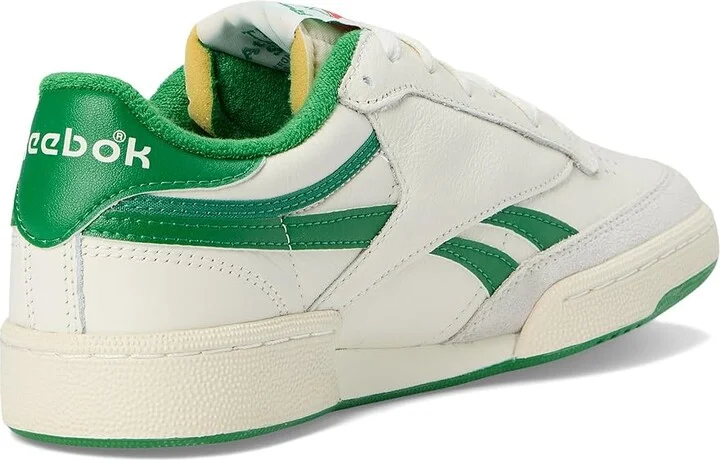 Reebok Lifestyle Club C Revenge Men's Shoes Chalk/White/Glen Green : 7.5 D - Medium, Synthetic/Leather - Image 4