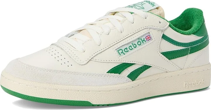 Reebok Lifestyle Club C Revenge Men's Shoes Chalk/White/Glen Green : 7.5 D - Medium, Synthetic/Leather - Image 5