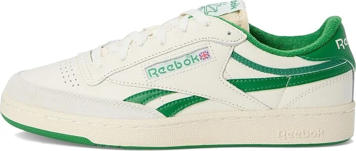 Reebok Lifestyle Club C Revenge Men's Shoes Chalk/White/Glen Green : 7.5 D - Medium, Synthetic/Leather - Image 6
