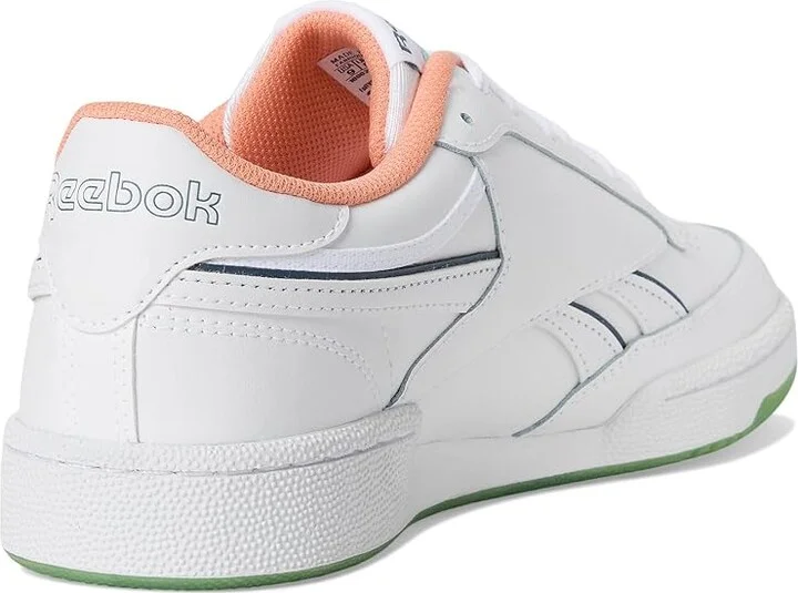 Reebok Lifestyle Club C Revenge Shoes White/Aiaqua/Sunkissed Orange : Men's 13 - Women's 14.5 Medium, Leather - Image 4