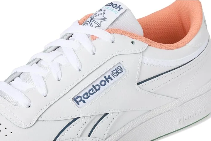 Reebok Lifestyle Club C Revenge Shoes White/Aiaqua/Sunkissed Orange : Men's 13 - Women's 14.5 Medium, Leather - Image 7