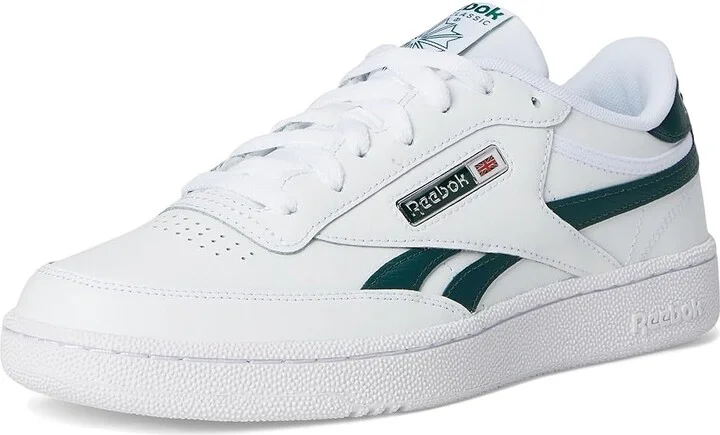 Reebok Lifestyle Club C Revenge Shoes White/Collegiate Green/White : Men's 9.5 - Women's 11 Medium, Leather - Image 5