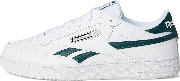 Reebok Lifestyle Club C Revenge Shoes White/Collegiate Green/White : Men's 9.5 - Women's 11 Medium, Leather - Image 6