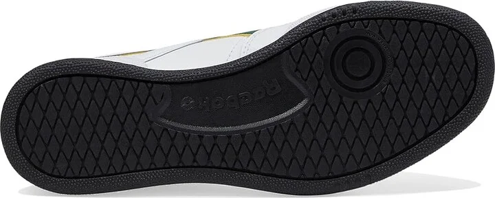 Reebok Lifestyle Club C Revenge Shoes White/Fierce Gold/Collegiate Green : Men's 8.5 - Women's 10 Medium, Leather - Image 3