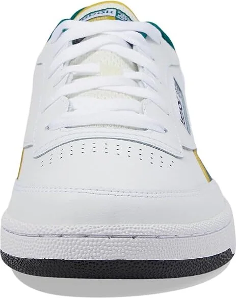 Reebok Lifestyle Club C Revenge Shoes White/Fierce Gold/Collegiate Green : Men's 8.5 - Women's 10 Medium, Leather - Image 5