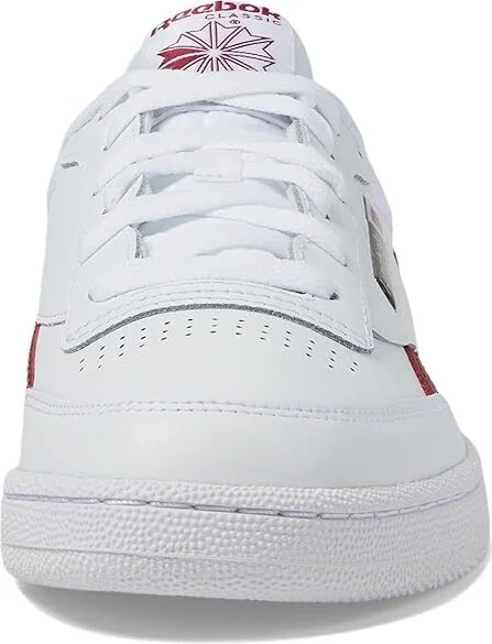 Reebok Lifestyle Club C Revenge Shoes White/Rich Maroon/White : Men's 13 - Women's 14.5 Medium, Leather - Image 5