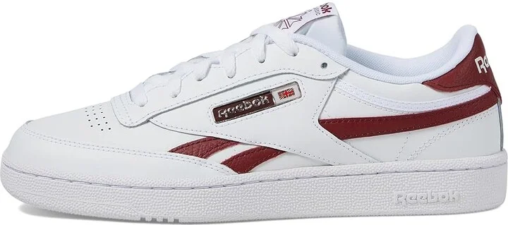Reebok Lifestyle Club C Revenge Shoes White/Rich Maroon/White : Men's 13 - Women's 14.5 Medium, Leather - Image 6