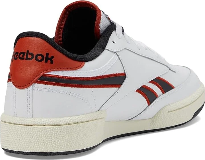 Reebok Lifestyle Club C Revenge Shoes White/Vector Red/Black : Men's 7 - Women's 8.5 Medium, Leather - Image 4