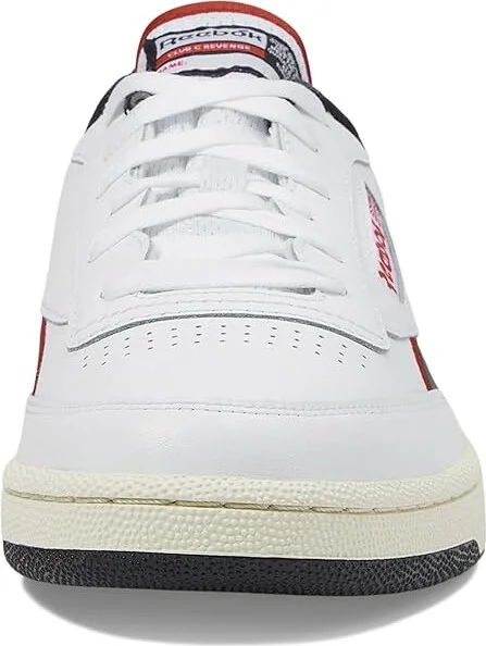 Reebok Lifestyle Club C Revenge Shoes White/Vector Red/Black : Men's 7 - Women's 8.5 Medium, Leather - Image 5