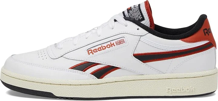 Reebok Lifestyle Club C Revenge Shoes White/Vector Red/Black : Men's 7 - Women's 8.5 Medium, Leather - Image 6