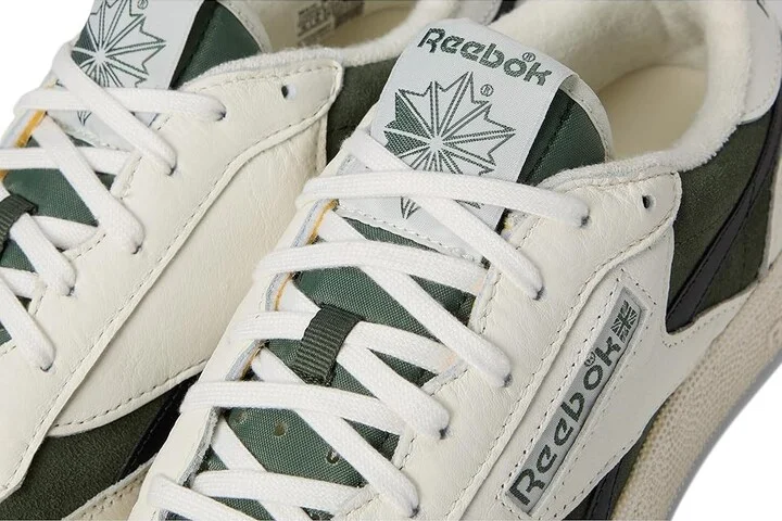 Reebok Lifestyle Club C Revenge Vintage II Athletic Shoes Chalk/Breakaway Green/Washed Black : Men's 7.5 - Women's 9 Medium, Leather - Image 7