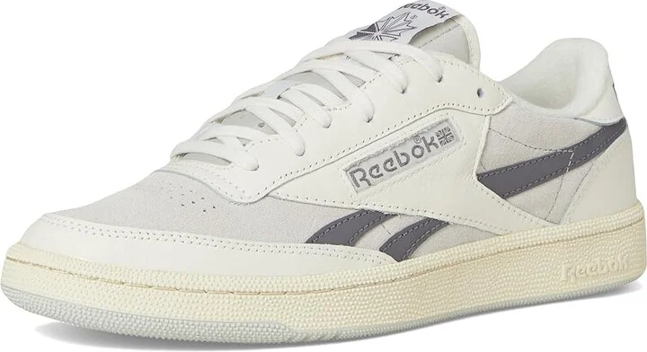 Reebok Lifestyle Club C Revenge Vintage II Athletic Shoes Chalk/Mist Grey/Overcast Grey : Men's 8.5 - Women's 10 Medium, Leather - Image 5