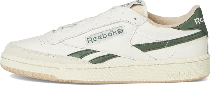 Reebok Lifestyle Club C Revenge Vintage Shoes Chalk/Breakaway Green/Tan : Men's 4 - Women's 5.5 Medium, Leather - Image 6