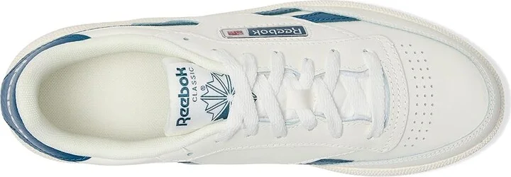 Reebok Lifestyle Club C Revenge Women's Shoes Chalk/Chalk/Escape Blue : 9.5 B - Medium, Leather/Rubber - Image 2