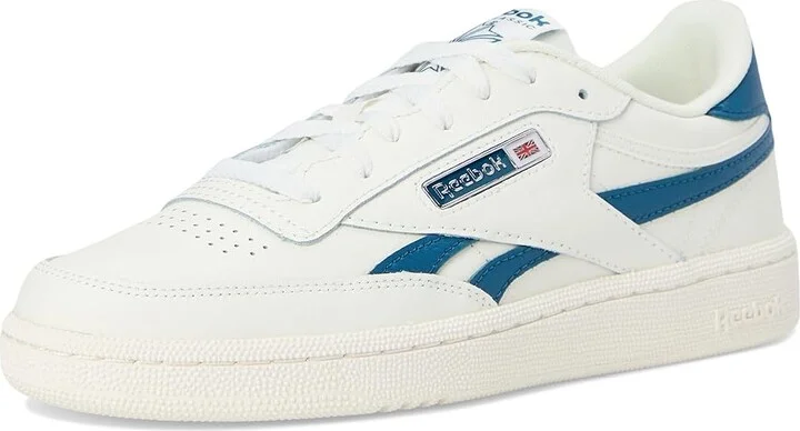 Reebok Lifestyle Club C Revenge Women's Shoes Chalk/Chalk/Escape Blue : 9.5 B - Medium, Leather/Rubber - Image 5