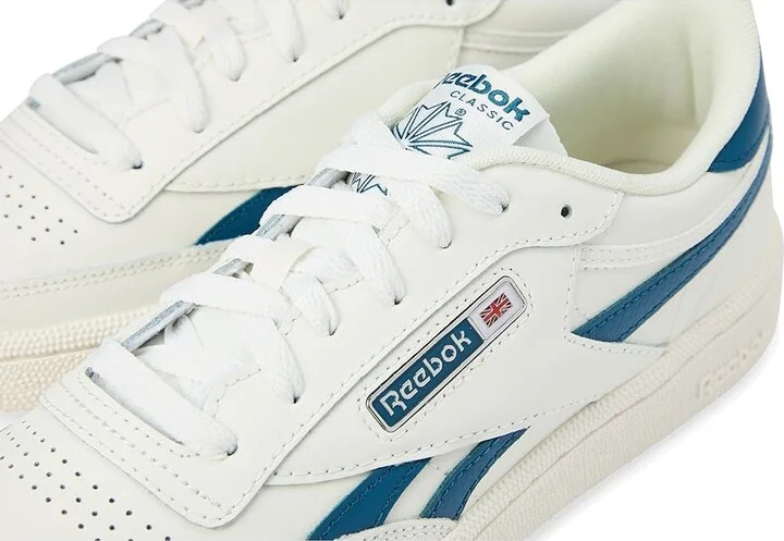 Reebok Lifestyle Club C Revenge Women's Shoes Chalk/Chalk/Escape Blue : 9.5 B - Medium, Leather/Rubber - Image 7