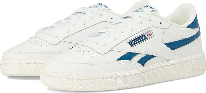 Reebok Lifestyle Club C Revenge Women's Shoes Chalk/Chalk/Escape Blue : 9.5 B - Medium, Leather/Rubber