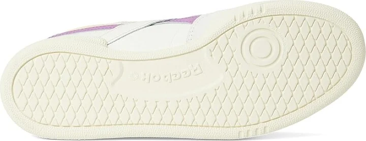 Reebok Lifestyle Club C Revenge Women's Shoes Chalk/Vintage Chalk/Purplerave : 5.5 B - Medium, Leather/Rubber - Image 3