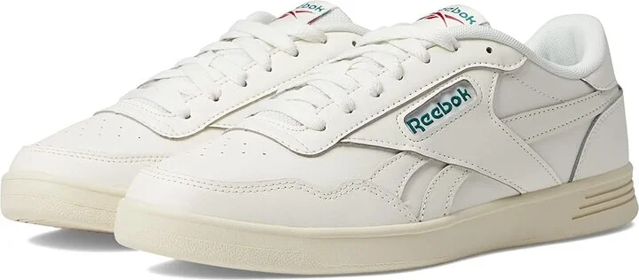 Reebok Lifestyle Court Advance Shoes Chalk/Dark Green/Flash Red : Men's 9 - Women's 10.5 Medium, Leather