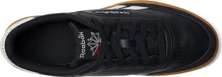 Reebok Lifestyle Men's Club C Revenge Vintage Men's Shoes Black/White/Gum : 4.5 D - Medium, Leather - Image 2