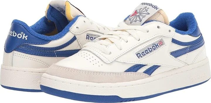 Reebok Lifestyle Men's Club C Revenge Vintage Men's Shoes Chalk/Collegiate Royal/Excellent Red : 7 D - Medium, Leather