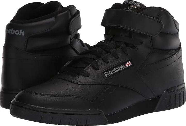 Reebok Lifestyle Men's Ex-O Fit Hi High Top Men's Shoes Int/Black/Charcoal : 7 D - Medium, Leather