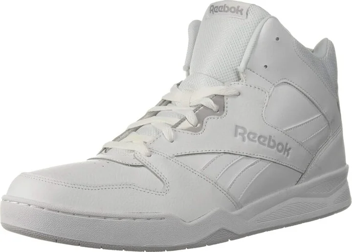Reebok Lifestyle Men's Royal BB4500 HI2 High Top Men's Shoes White/Light Grey Heather Solid Grey : 13 D - Medium, Synthetic/Leather - Image 2
