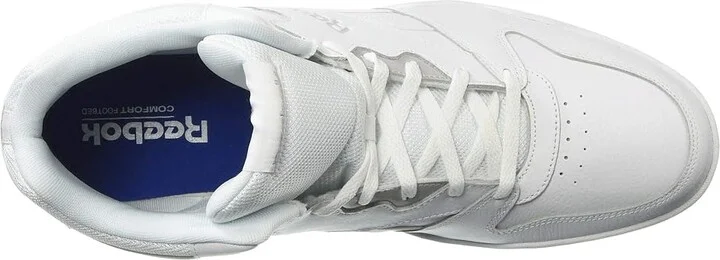 Reebok Lifestyle Men's Royal BB4500 HI2 High Top Men's Shoes White/Light Grey Heather Solid Grey : 13 D - Medium, Synthetic/Leather - Image 3