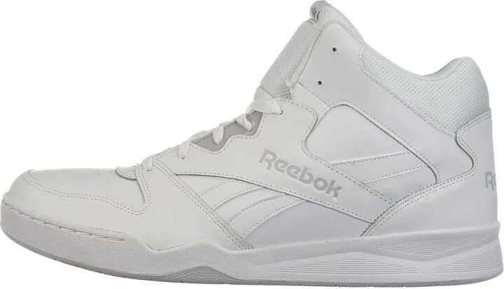Reebok Lifestyle Men's Royal BB4500 HI2 High Top Men's Shoes White/Light Grey Heather Solid Grey : 13 D - Medium, Synthetic/Leather - Image 7